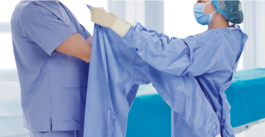 Steriele chirurgische jas